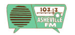 a radio tuned to 103.3 FM Asheville FM