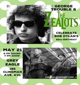 George Trouble ** of “The Zealots” – Live on 103.3 Asheville FM – Positive  Vibes' Early Morning Music Sessions – Tuesday, May 16th from 9-10a * /